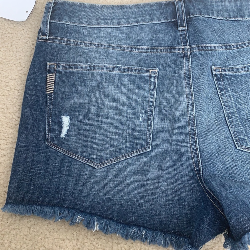 NWT: Paige Daryn Cut Off Izzy Destructed Denim Jean Short, Size 31 - Picture 8 of 8